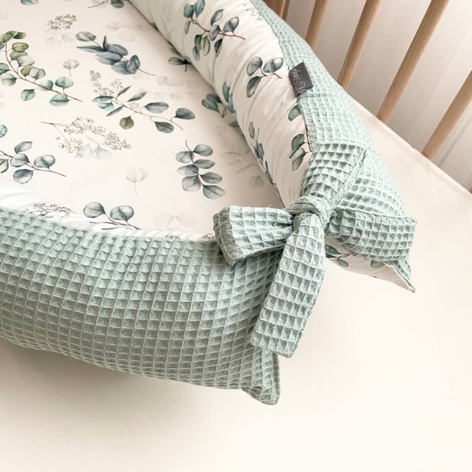 Protectie somn – Baby Nest vafe cu mix de flori- menta (7)